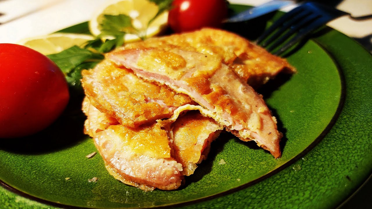 Snitel din salam Victoria - Mic dejun in 5 min / Breakfast in 5 min / Victoria salami schnitzel