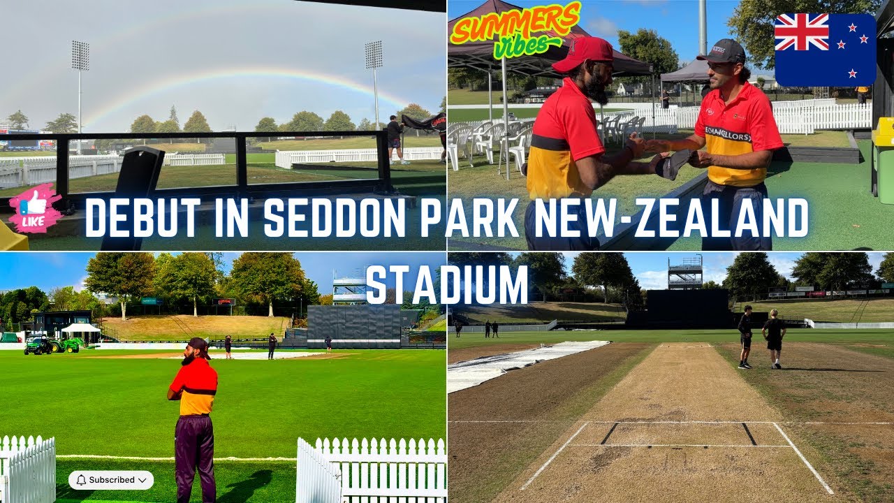 Finally Dream Comes True Playing In NewZealand 🇳🇿International Cricket Stadium Seddon Park🏏| journey