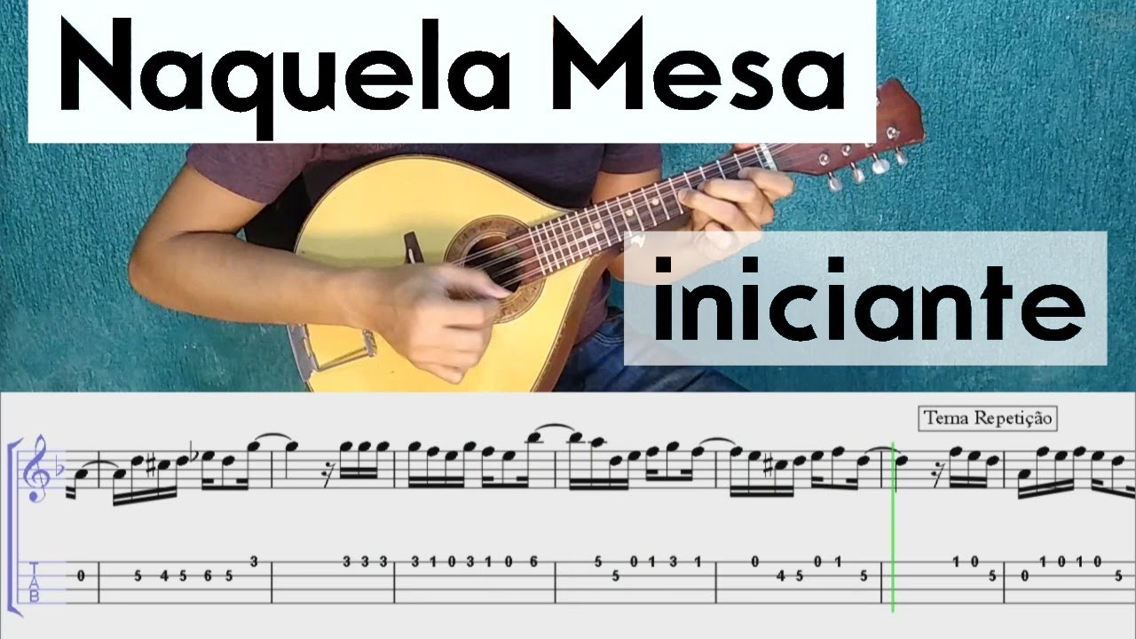 Como tocar NAQUELA MESA no Bandolim | Nelson Gonçalves | TAB e Partitura | Tutorial de Bandolim #2