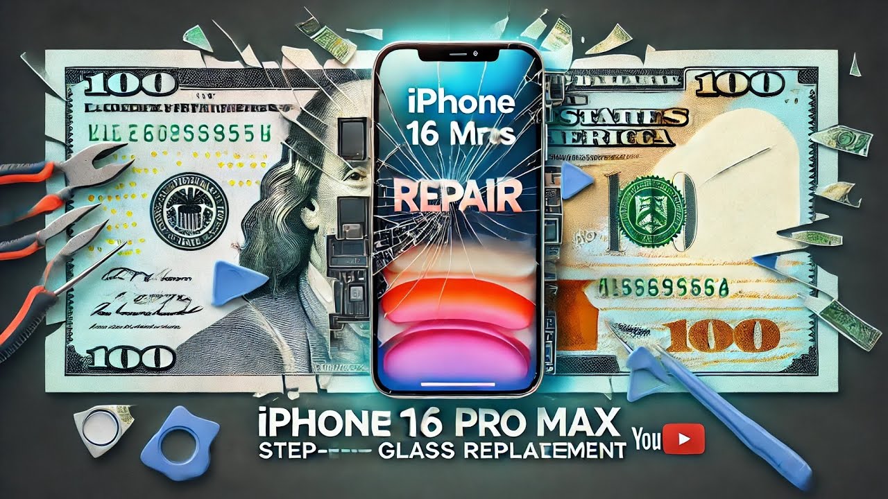 Broken screen on the NEW iphone 16 pro max? REPLACEMENT GLASS