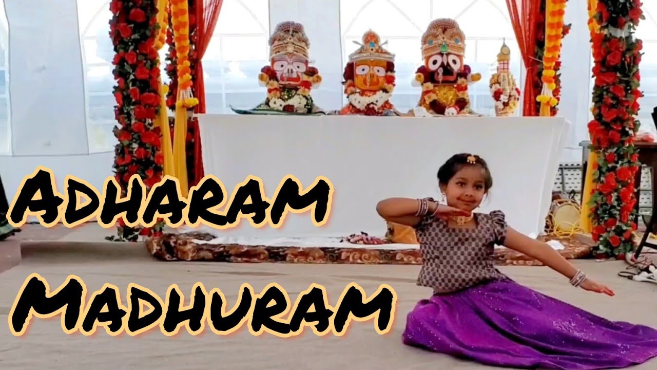 Adharam Madhuram dance cover by Saanvi Kulkarni! Jaganath Rath yatra 2023 IOWA USA