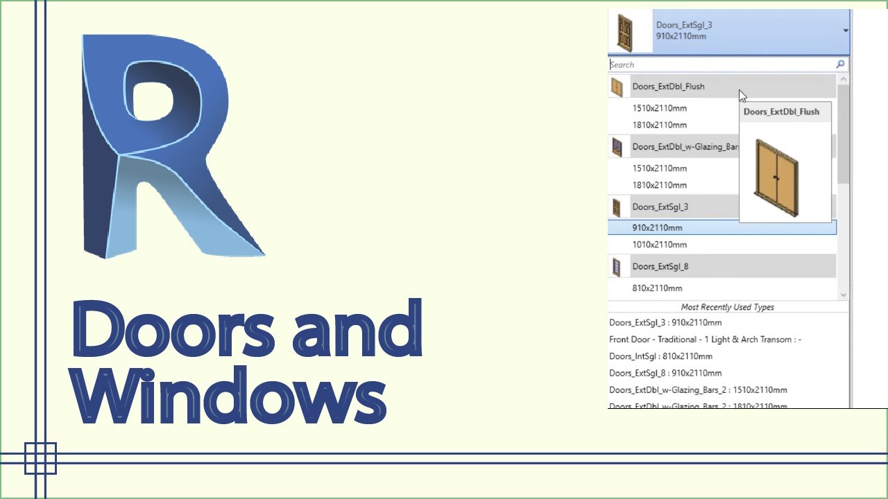 Revit - Insert Doors and Windows in Your Project
