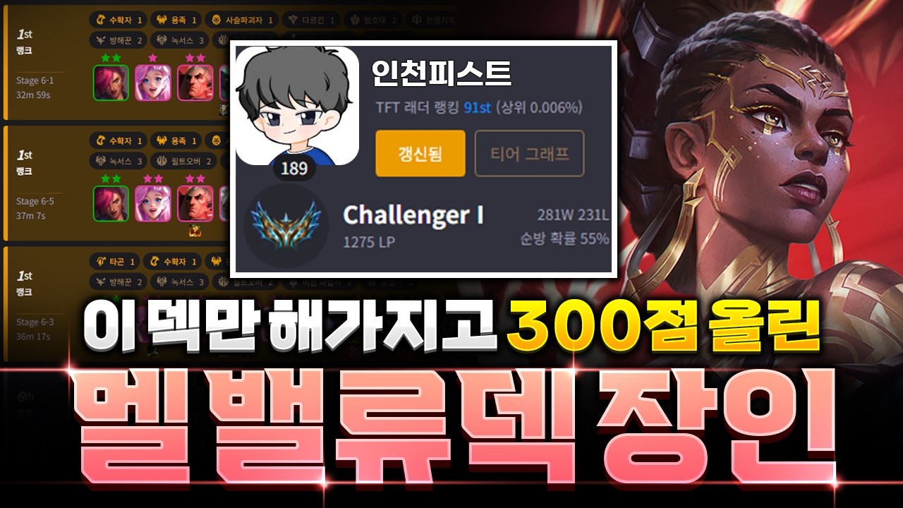 멜 밸류덱 장인으로 돌아온 챌린저 