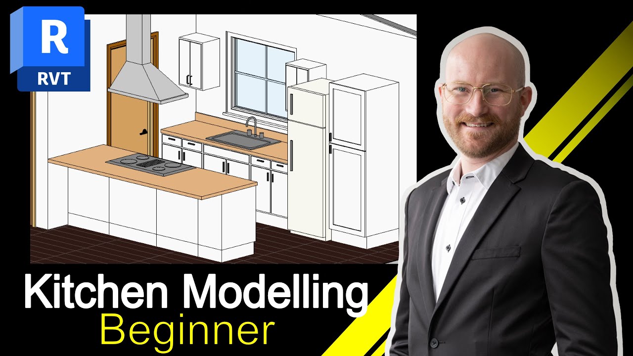 Revit Kitchen Modelling in 10 minutes - Beginner - Ep 12
