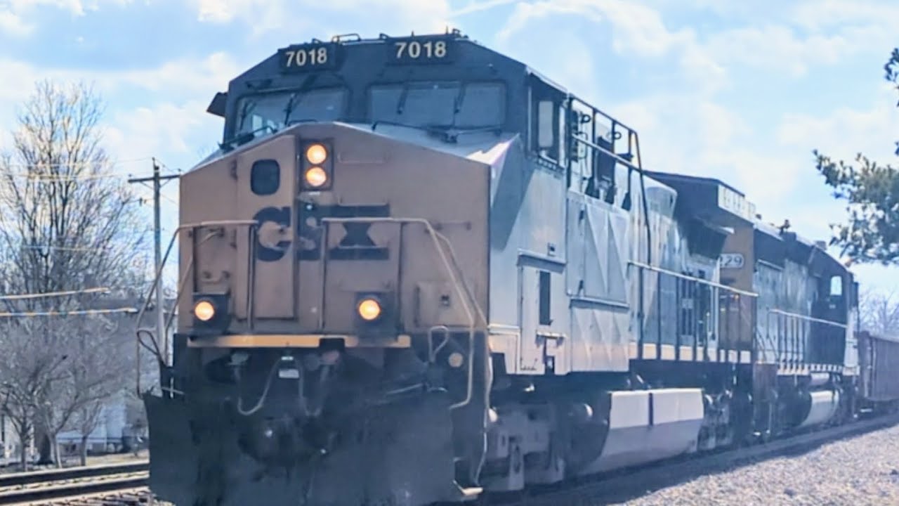 Northbound CSX mixed manifest on track one 