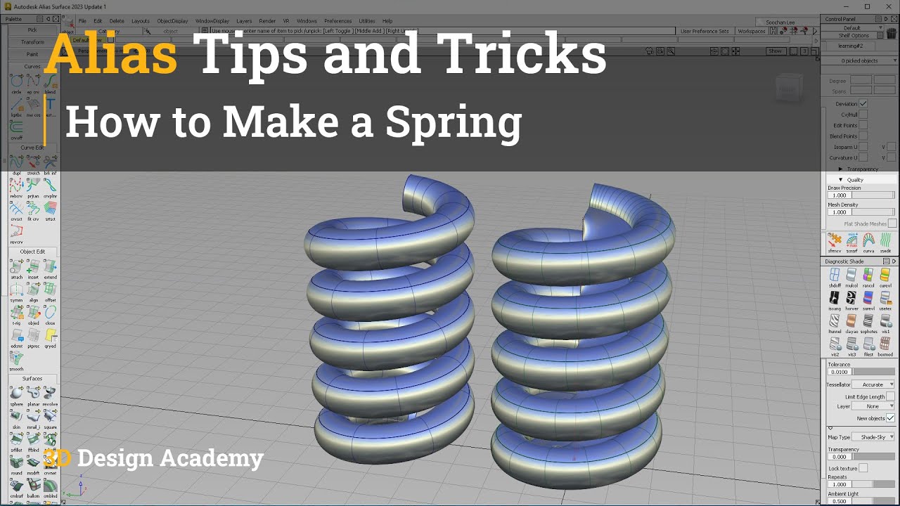 Alias Tips and Tricks 18 - How to Make a Spring