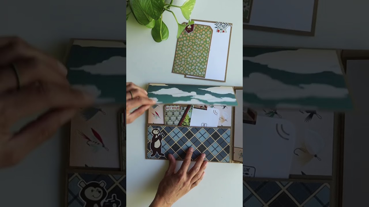 My amazing student&rsquo;s rendition of the beginner&rsquo;s #minialbum design! #minialbums #minialbumscrap