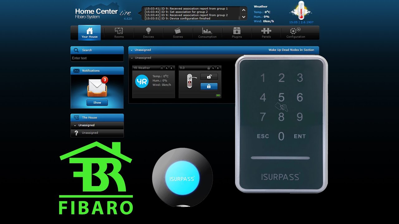 Isurpaas Z-wave plus Keypad and Fibaro