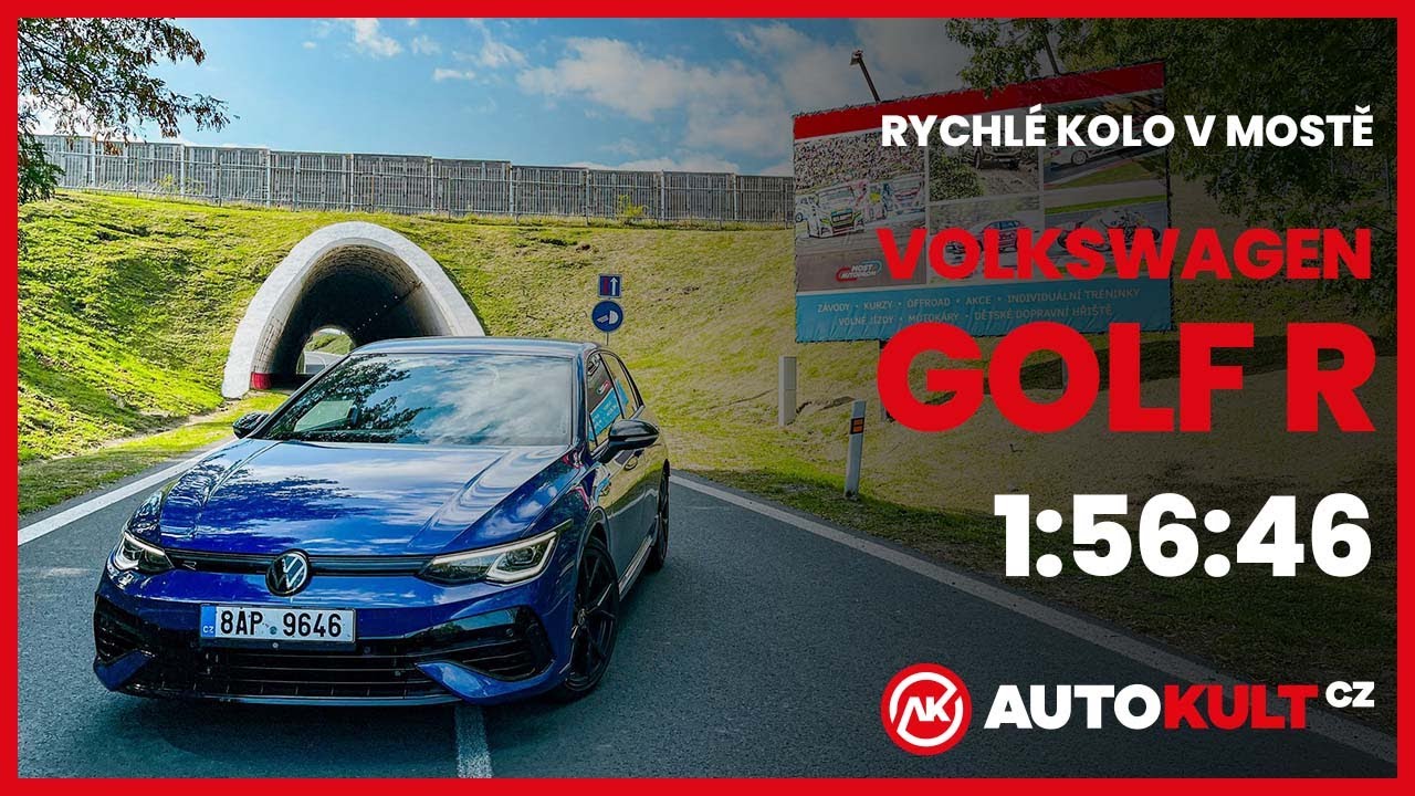 Volkswagen Golf R - Rychlé kolo na okruhu v Mostě!