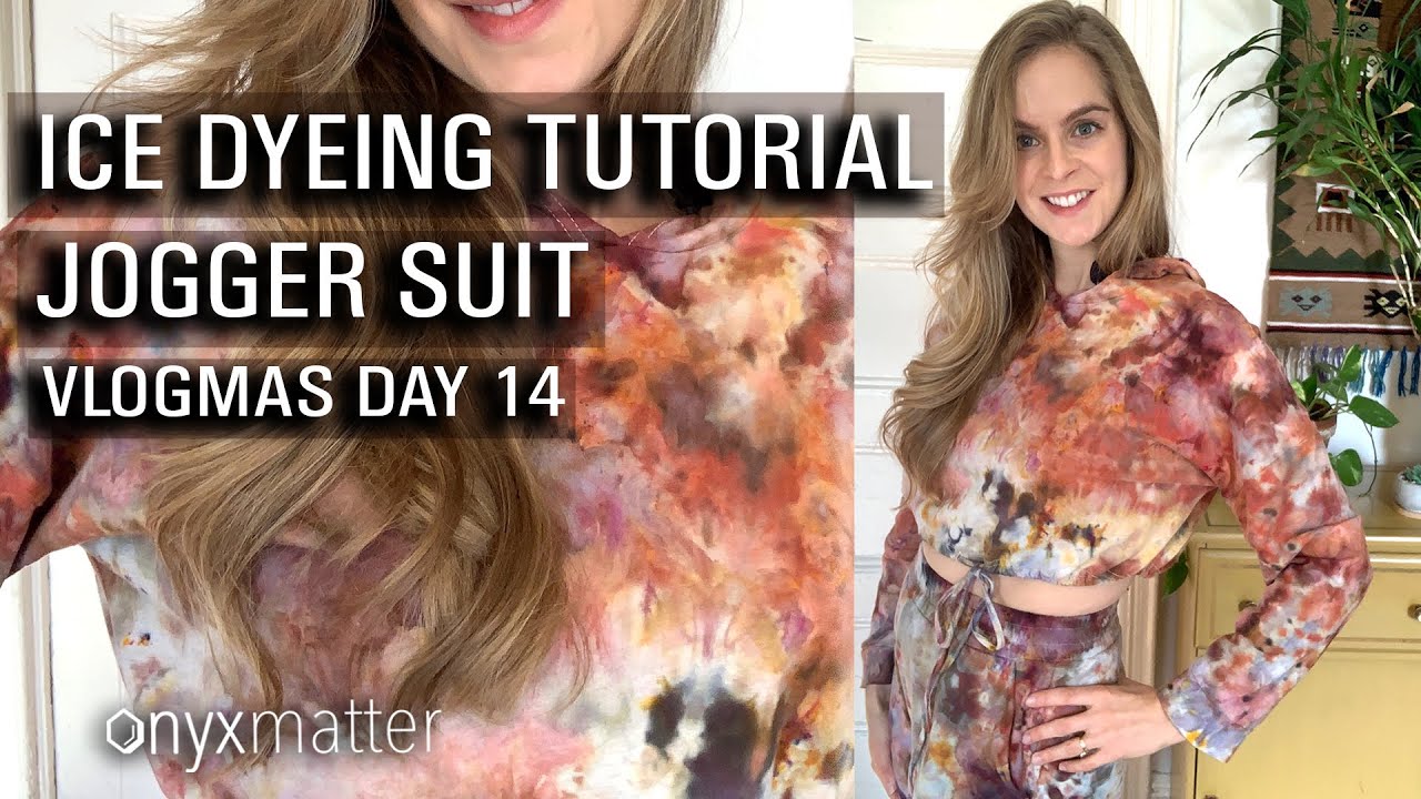 ICE TIE DYE TUTORIAL - HOW TO ICE DYE A SWEATSUIT
