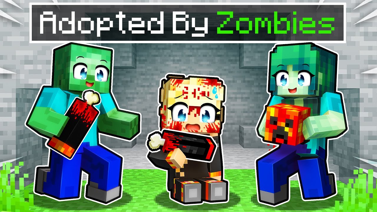 Усыновлено ЗОМБИ в Minecraft!