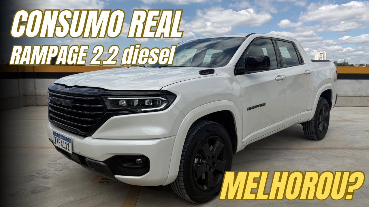 RAMPAGE LARAMIE 2.2 diesel 4x4: qual o consumo REAL CIDADE E ESTRADA? 