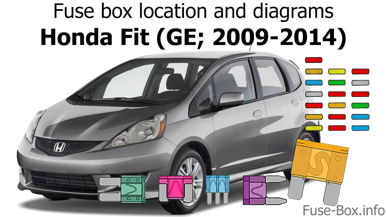 Fuse box location and diagrams: Honda Fit (GE; 2009-2014)