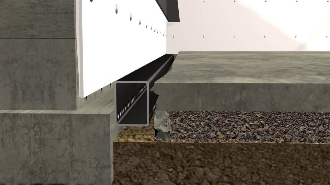 Basement Waterproofing - Installation of the B-Dry Waterproofing System in a Basement