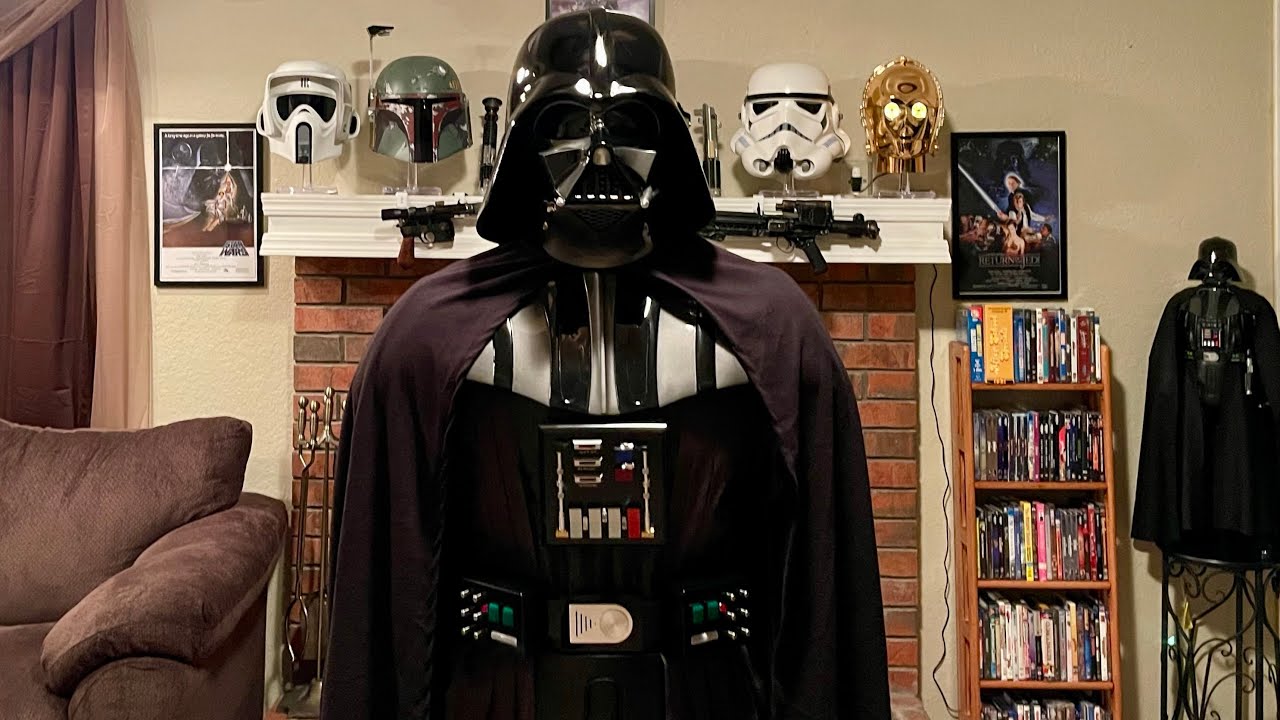 Mike Warren The Empire Strikes Back Darth Vader Helmet and Shoulder Armor Unboxing