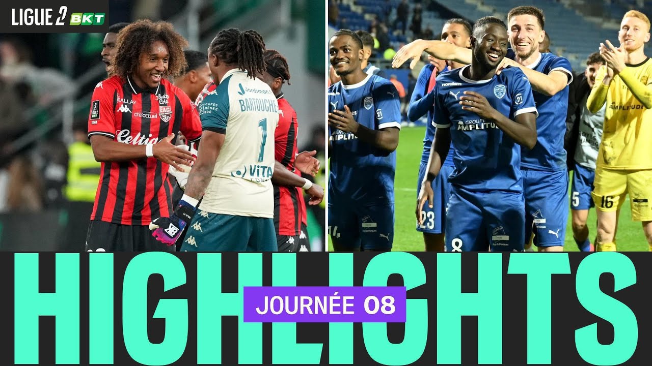 R&eacute;sum&eacute; 8&egrave;me journ&eacute;e - Ligue 2 BKT 25/26
