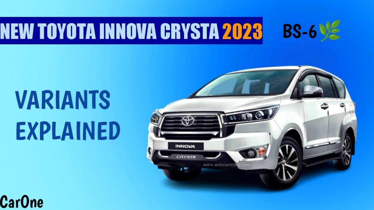 Новая Innova Crysta 2023 | Описание вариантов G - GX - VX - ZX | Готов к дизельному двигателю E20🌿