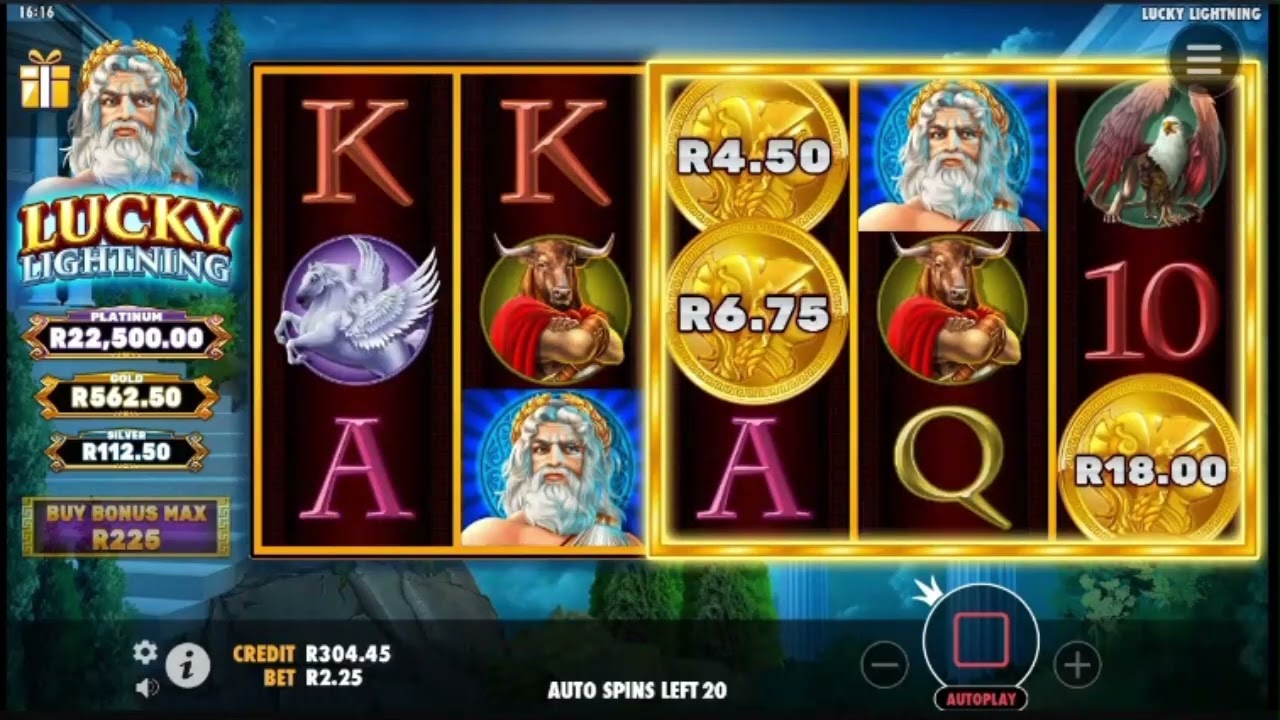 LUCKY LIGHTNING SLOT R2,25 SPINS (HOLLYWOOD BETS)