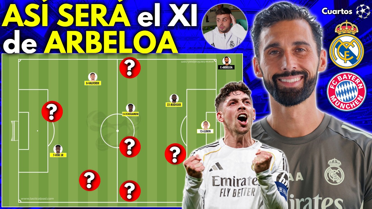 &iexcl;AS&Iacute; SER&Aacute; la ALINEACI&Oacute;N de ARBELOA en el REAL MADRID vs BAYERN MUNCHEN!