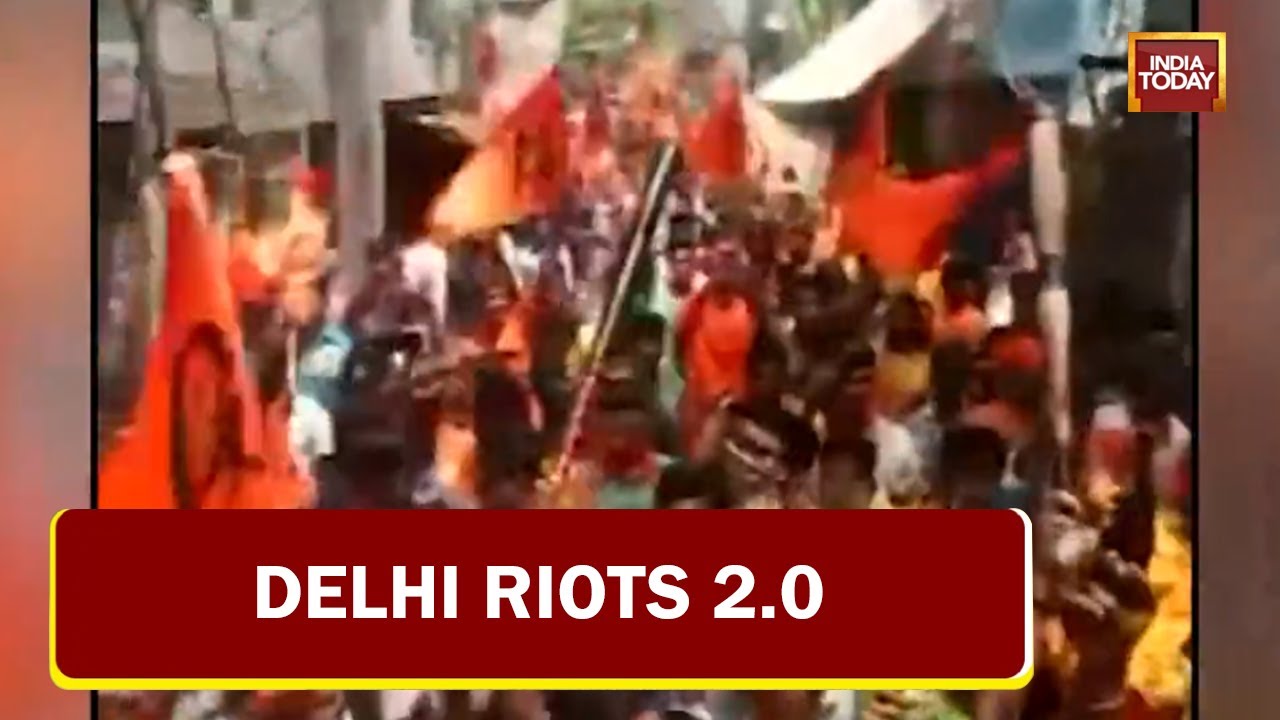 Delhi Riots 2.0: Swords, Pistols Brandished At Hanuman Jayanti Rally In Delhi's Jahangirpuri
