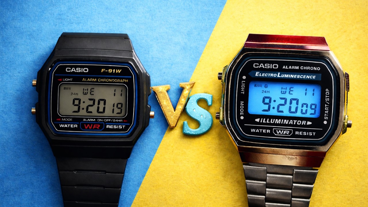Casio F91W vs A168W – The Best Budget watch in 2026?