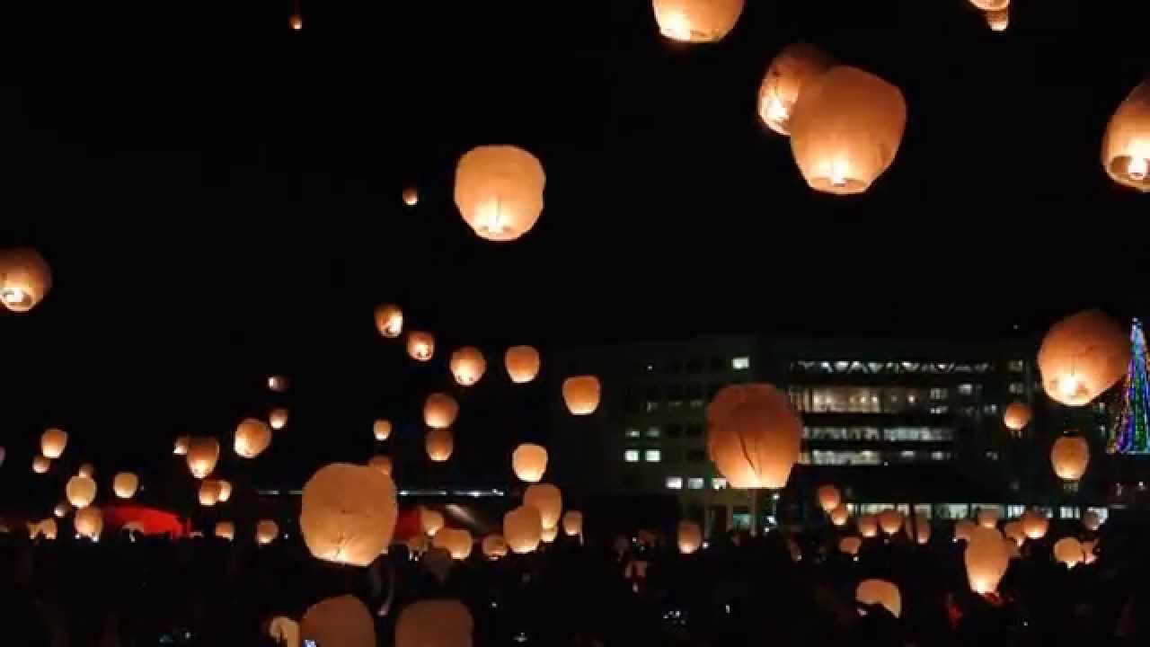 2015/03/14　津南町・津南雪まつり　スカイランタン