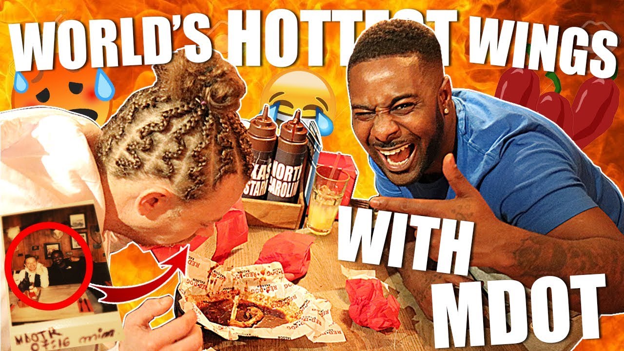 WORLD'S HOTTEST WINGS CHALLENGE **HE IS A MESS**