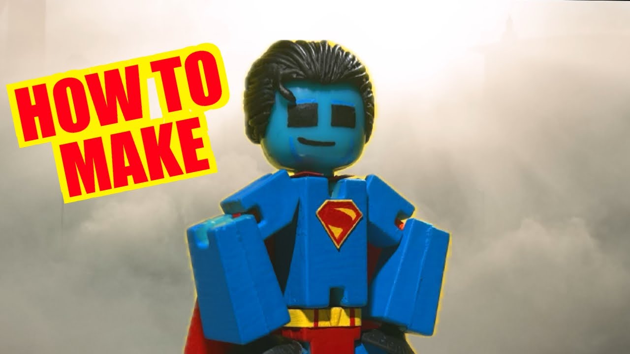 Superman from Superman custom painted Stikbot tutorial!