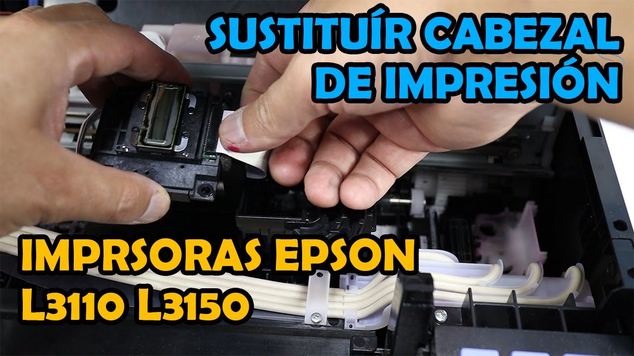 Cambiar Cabezal de impresión🖨️Impresoras Epson L3110 L3150 | Proceso correcto, fácil y rápido