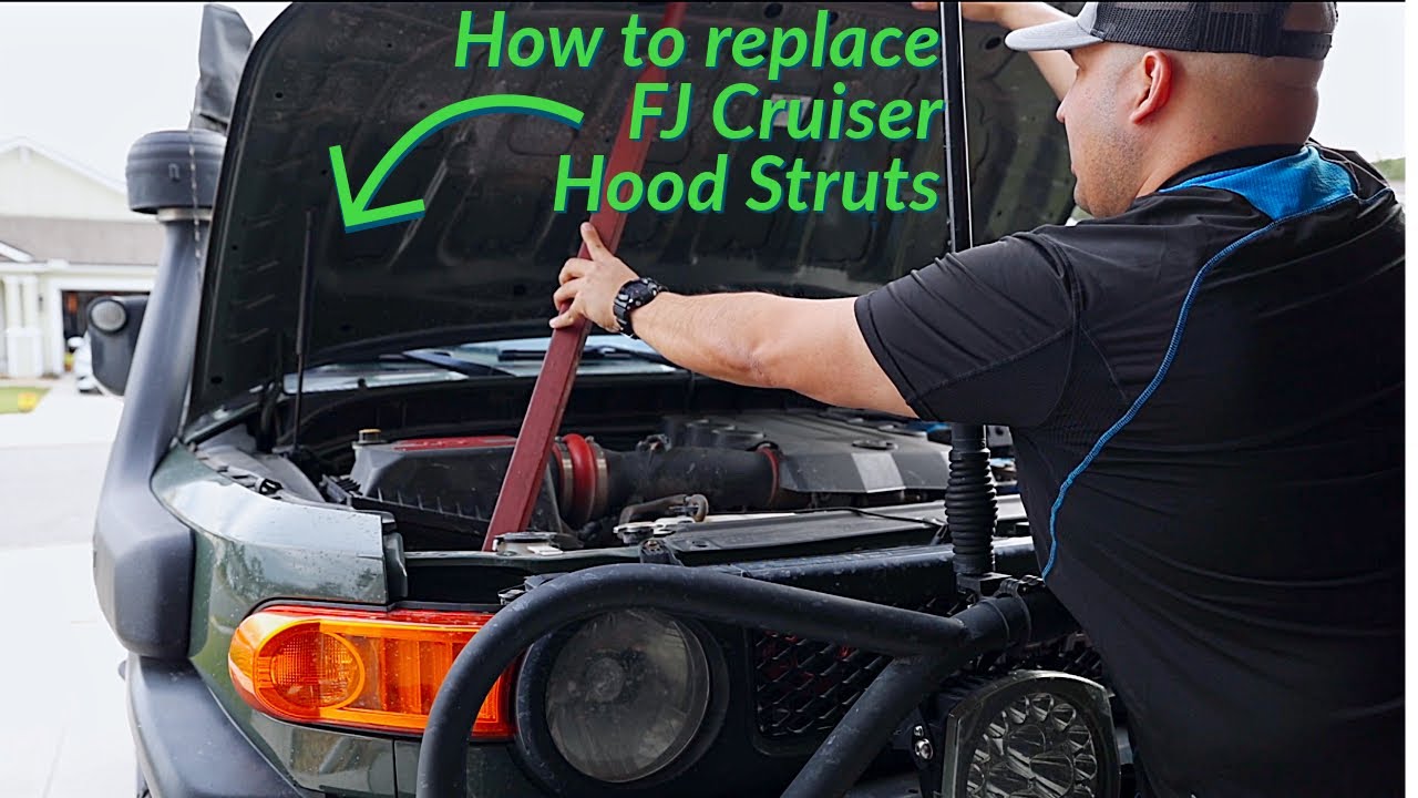 How-to replace FJ Cruiser hood struts