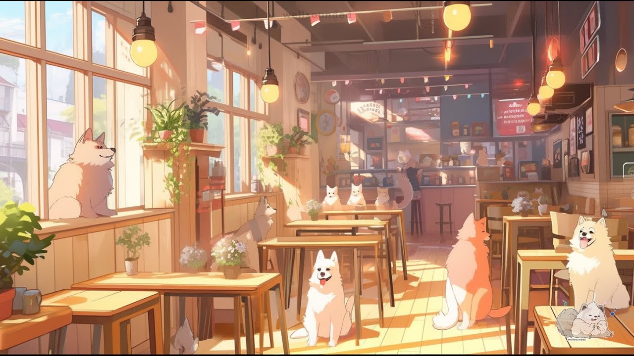🌞 Sunlit Study Beats & Dogs 🎧