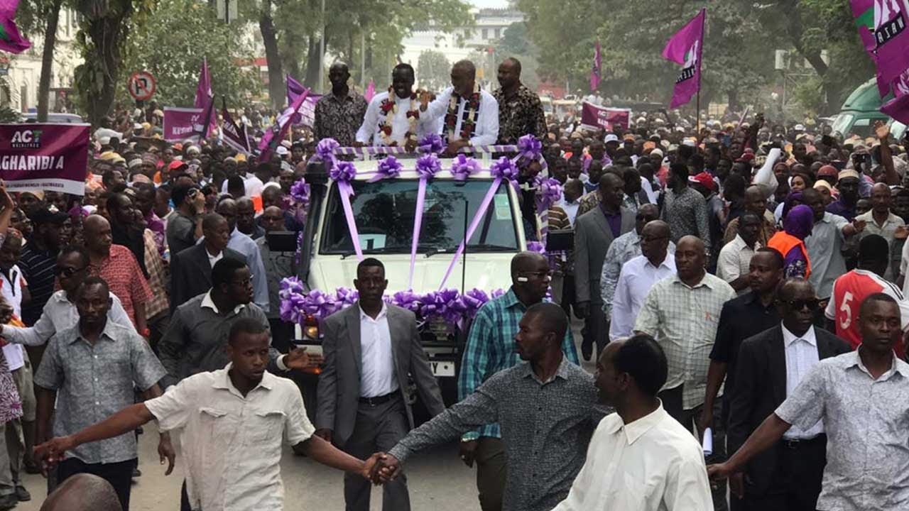 MAALIM SEIF, MEMBE WALIVYOPOKELEWA ZANZIBAR NA UMATI HUU