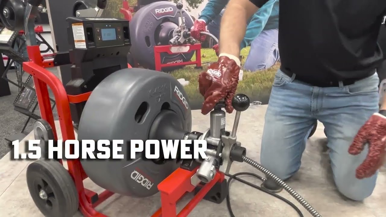 RIDGID Cordless Drum Machine FXP & SeeSnake Mini Pro 200' Drain Inspection