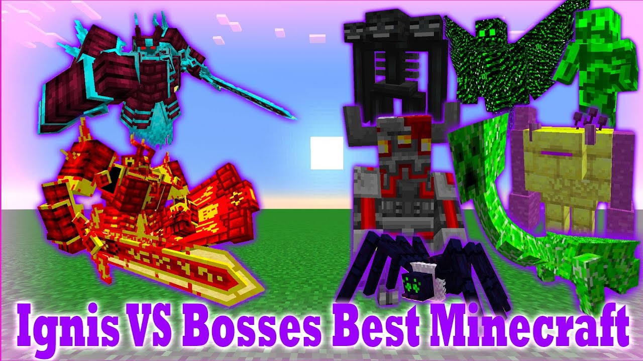 Ignis VS Bosses Best Minecraft (Part 3) | Minecraft Mods Battle