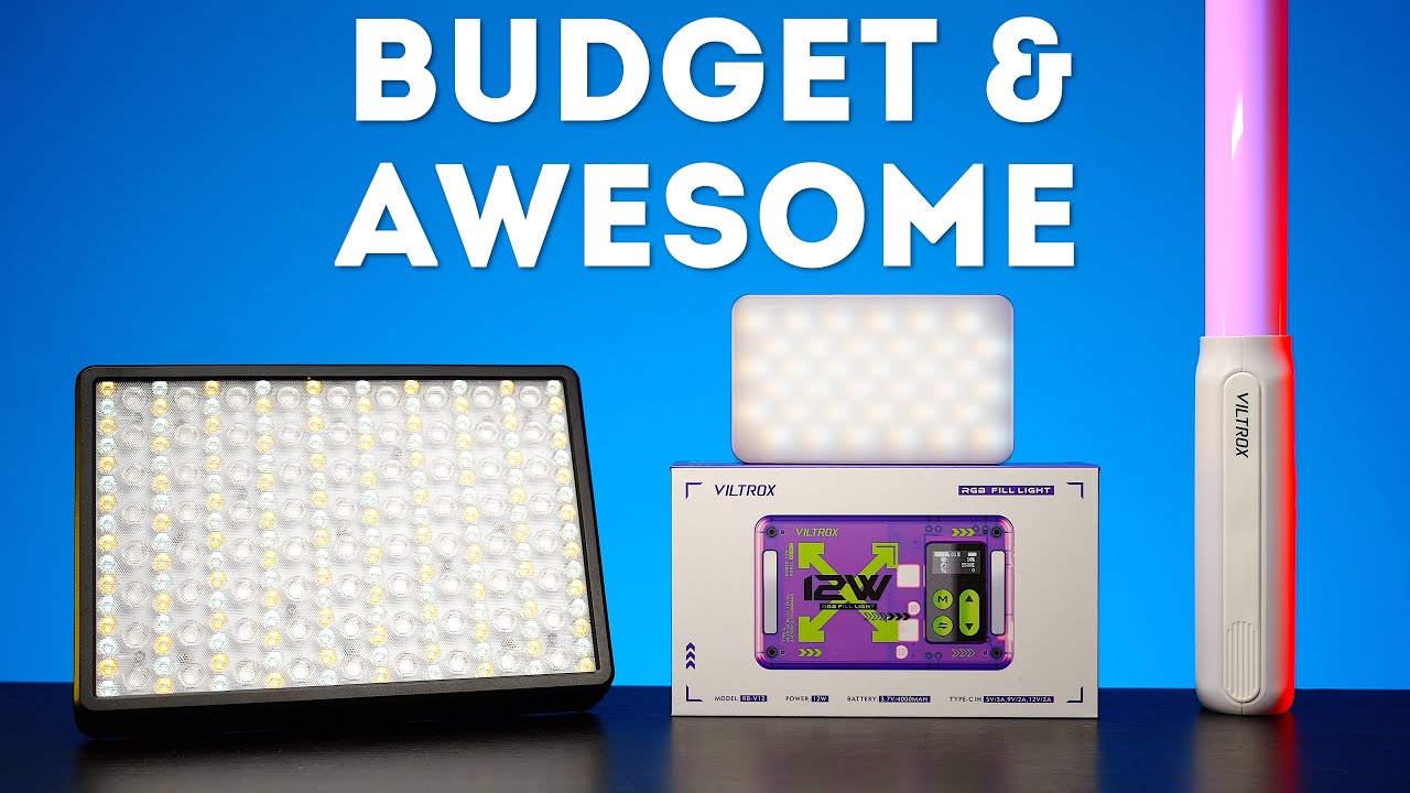 New Budget Video Lights from Viltrox | Viltrox RB-V40, RB-V12, P12 Review