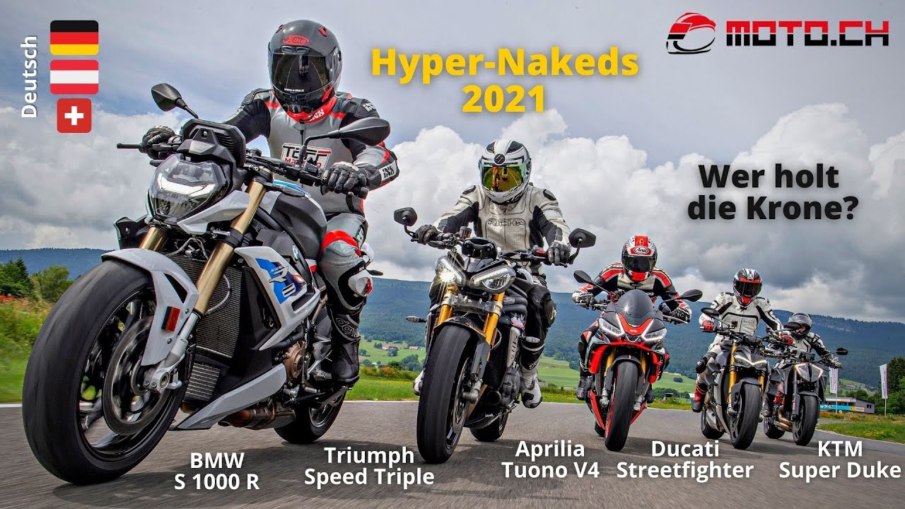 BMW S 1000 R im Vergleich mit Aprilia Tuono, Ducati Streetfighter, KTM Duke & Triumph Speed Triple