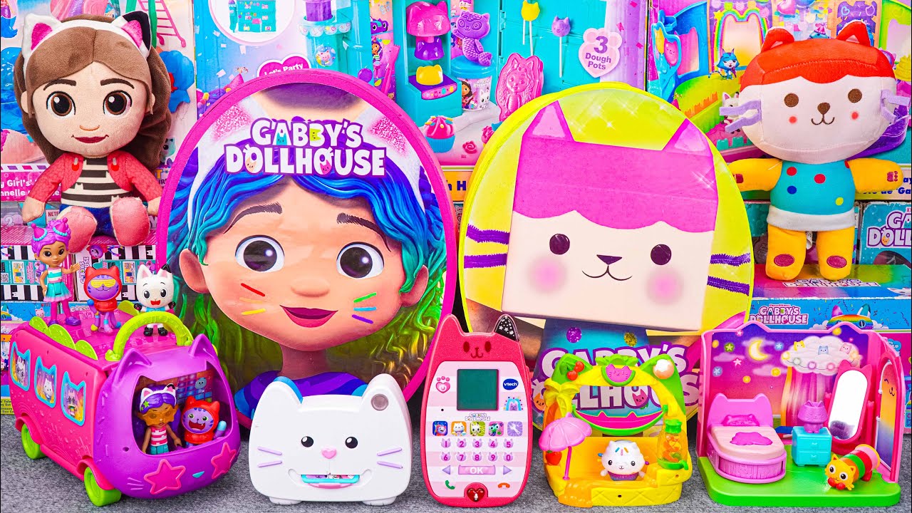 GABBY’S DOLLHOUSE Collection Unboxing ASMR | Mystery Gabby & Baby Box Boxes & A-Meow-Zing Phone