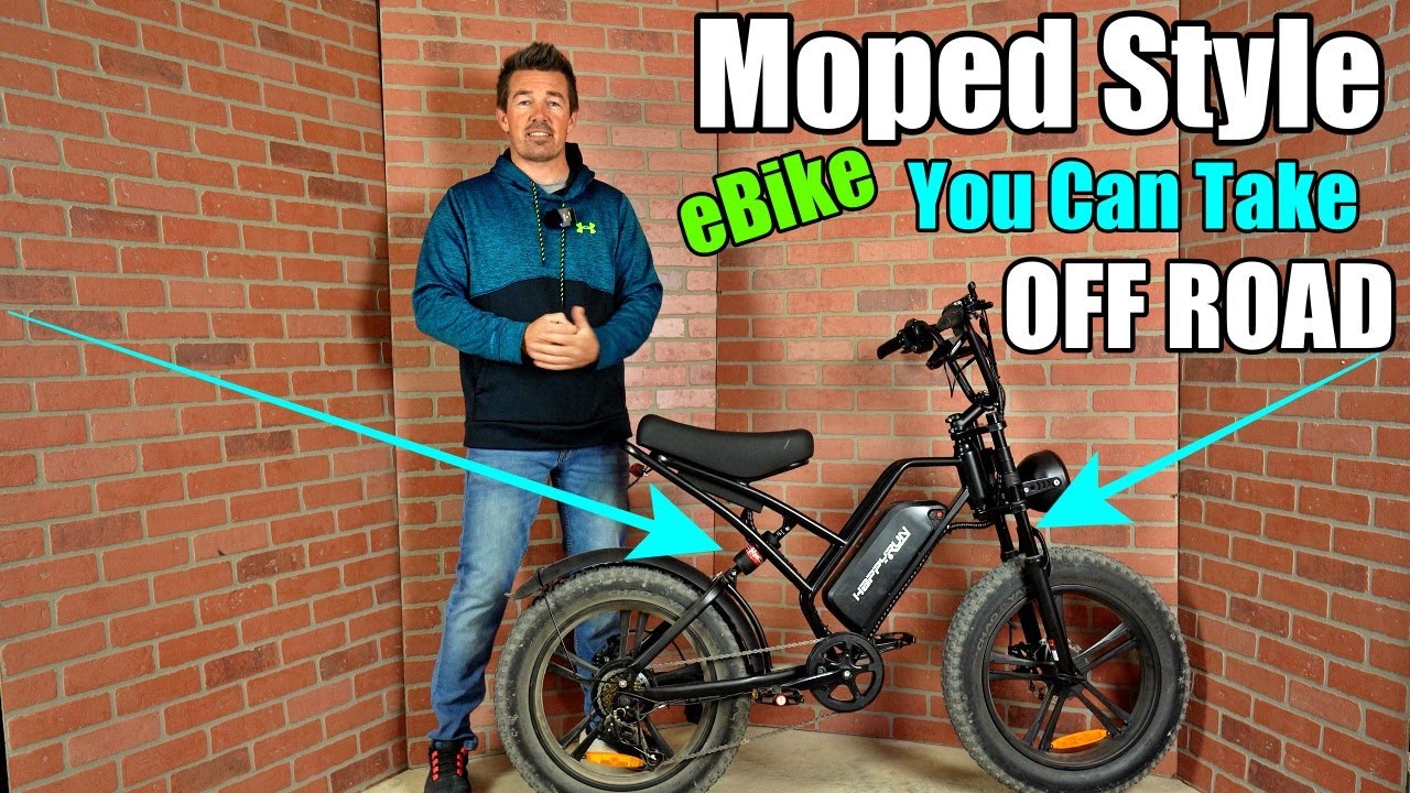 A funky and fast Moped Style eBike | HappyRun