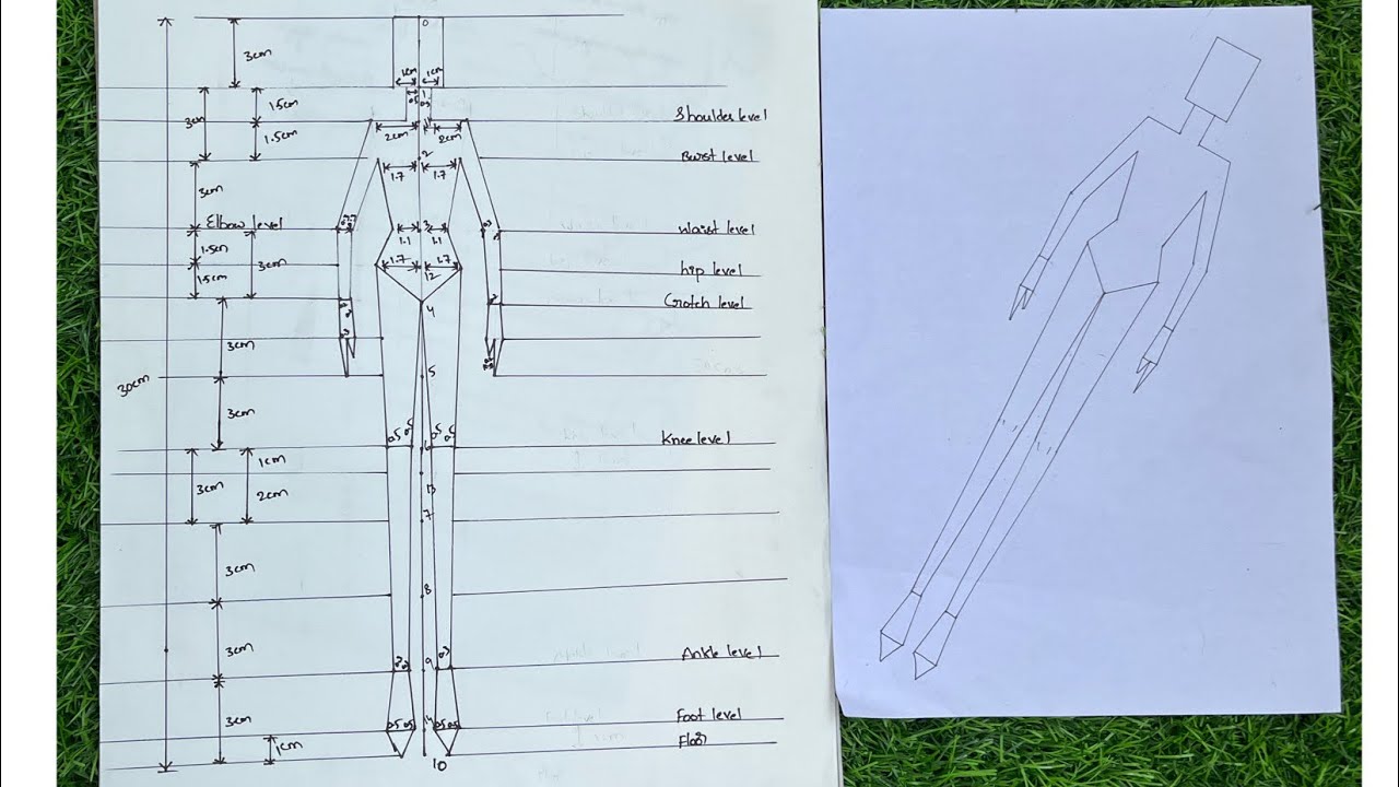 10 Head Mechanical Figure || Fashion Illustrations Tutorial For Beginner-1