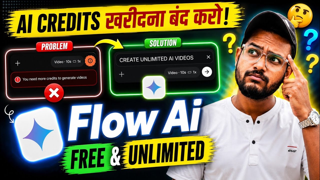 Google Flow Unlimited Credits | Jio se FLOW Ai subscription kaise le | AI Video Kaise Banaye