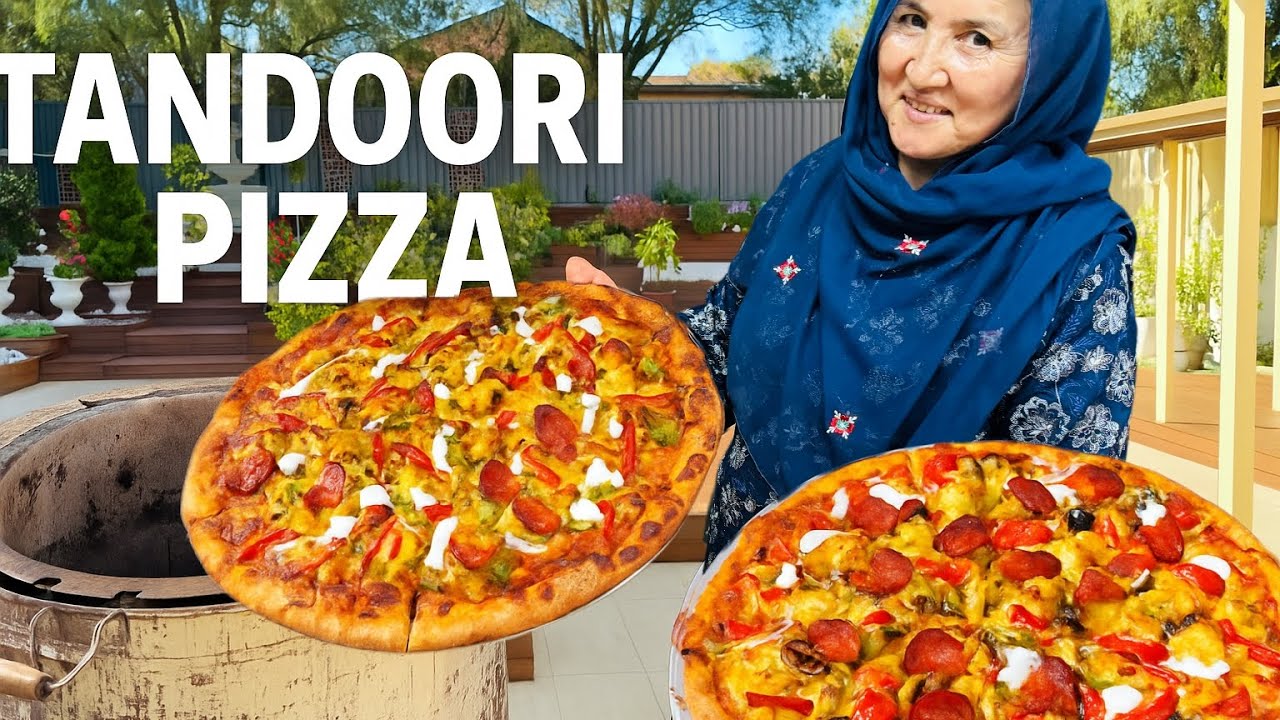 Tandoor-Style Pizza | Crispy Crust & Juicy Toppings! پیتزای در تندور!