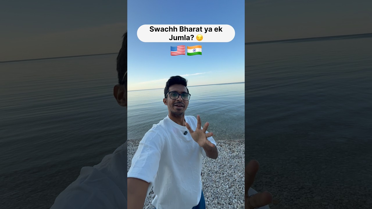 Swachh Bharat ya ek Jumla? 😏 The Harsh Reality of India 🇮🇳🇺🇸 #shorts #indianinusa #desiinusa