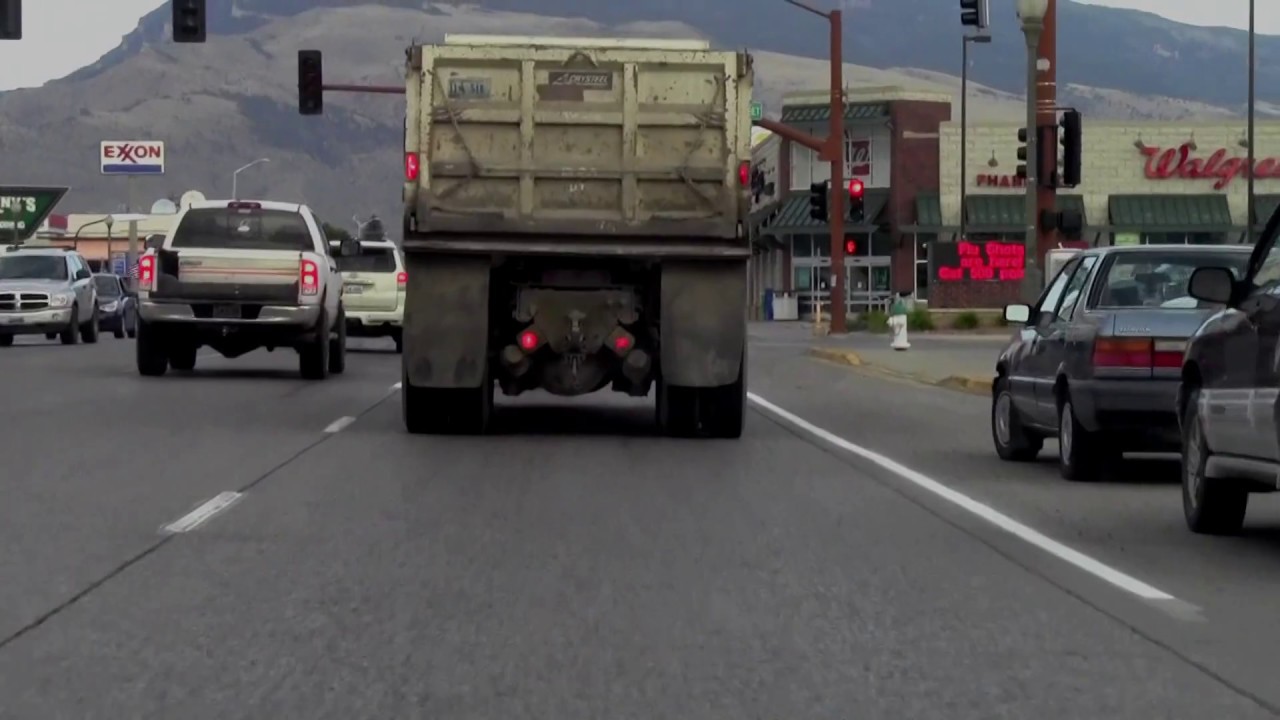 Driving through Cody Wyoming