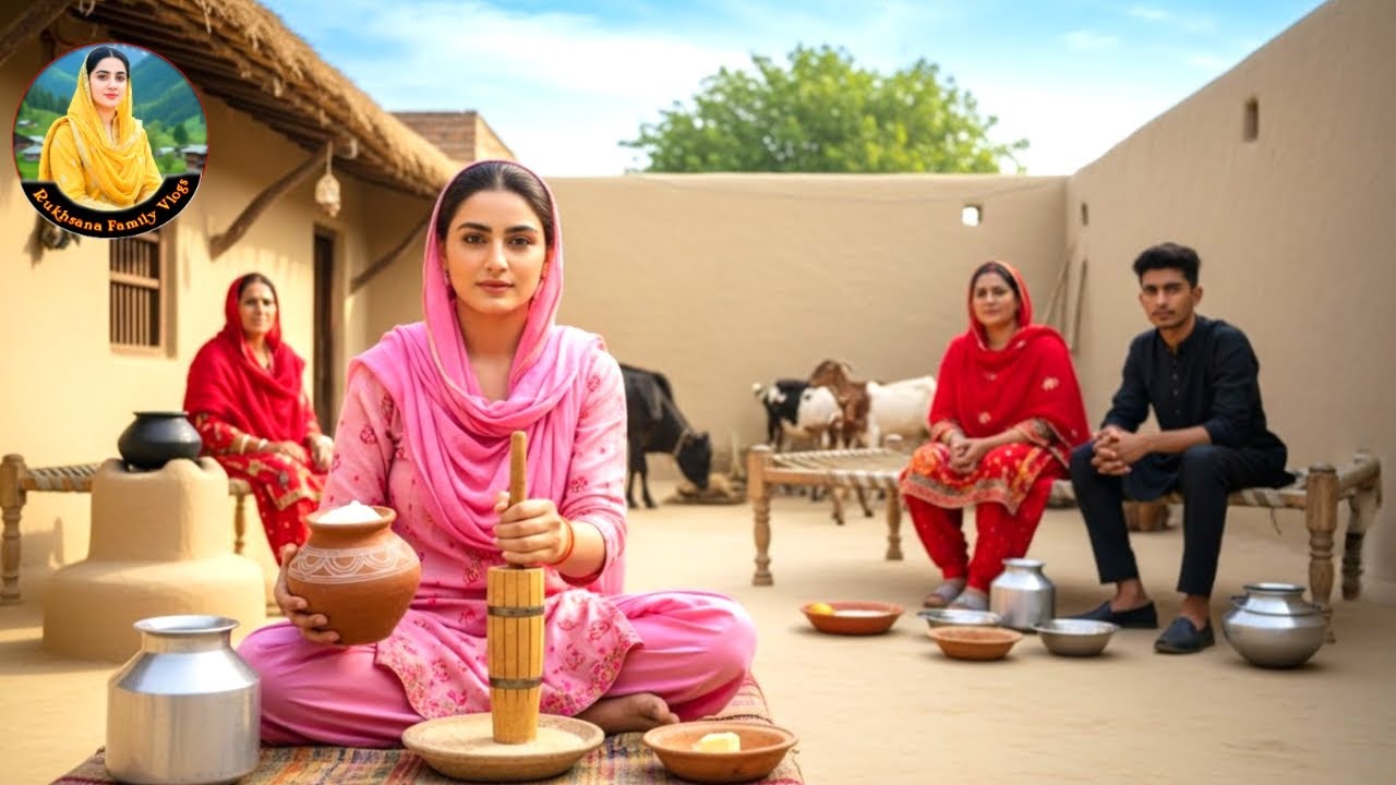 Gaon Ki Rukhsana | Dahi🍚 Lassi🥛 Aur Desi Ghee🫙 Ka Asal Tareeqa#rukhsanavlogs