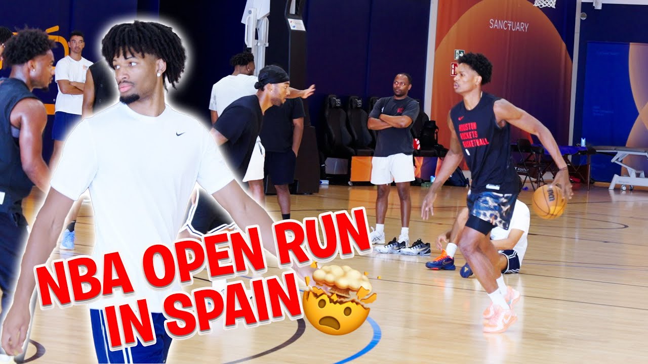 NBA *Exclusive* Open Run in Spain on the Water with Shaedon Sharpe & Amen Thompson
