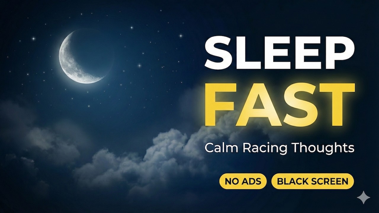 Brown Noise for Deep Sleep (8 Hours) – Sleep Fast, Calm Racing Thoughts | Black Screen, No Ads