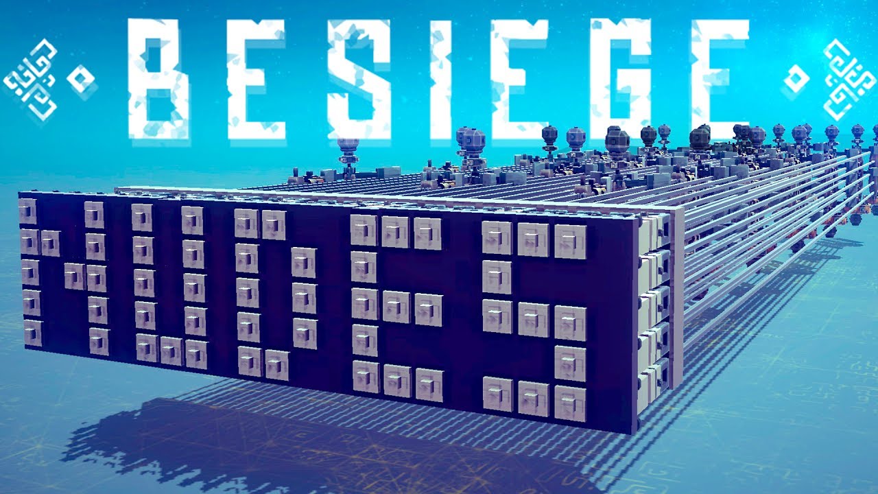 Besiege Best Creations - Reinhardt From Overwatch - A Besiege Picnic & More! - Besiege Gameplay