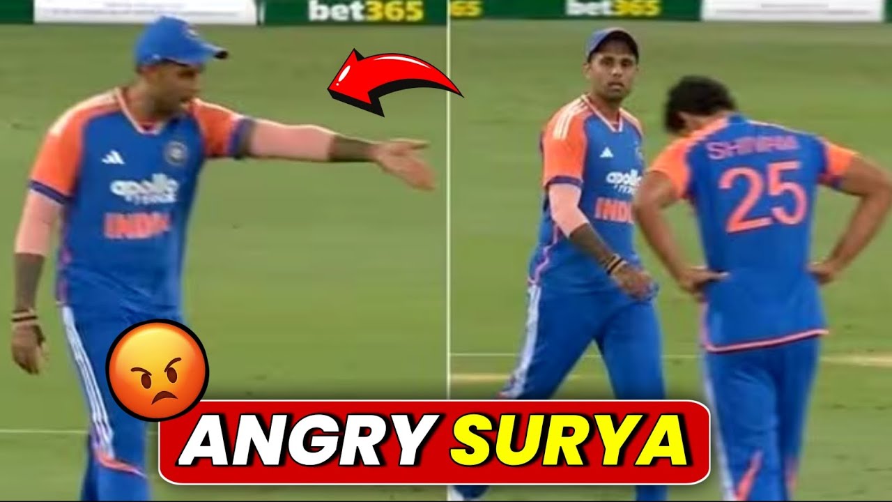 😡Surya Kumar Yadav ANGRY On Shivam Dubey In Ind vs Aus 4th T20 Match | Surya dube Viral Video