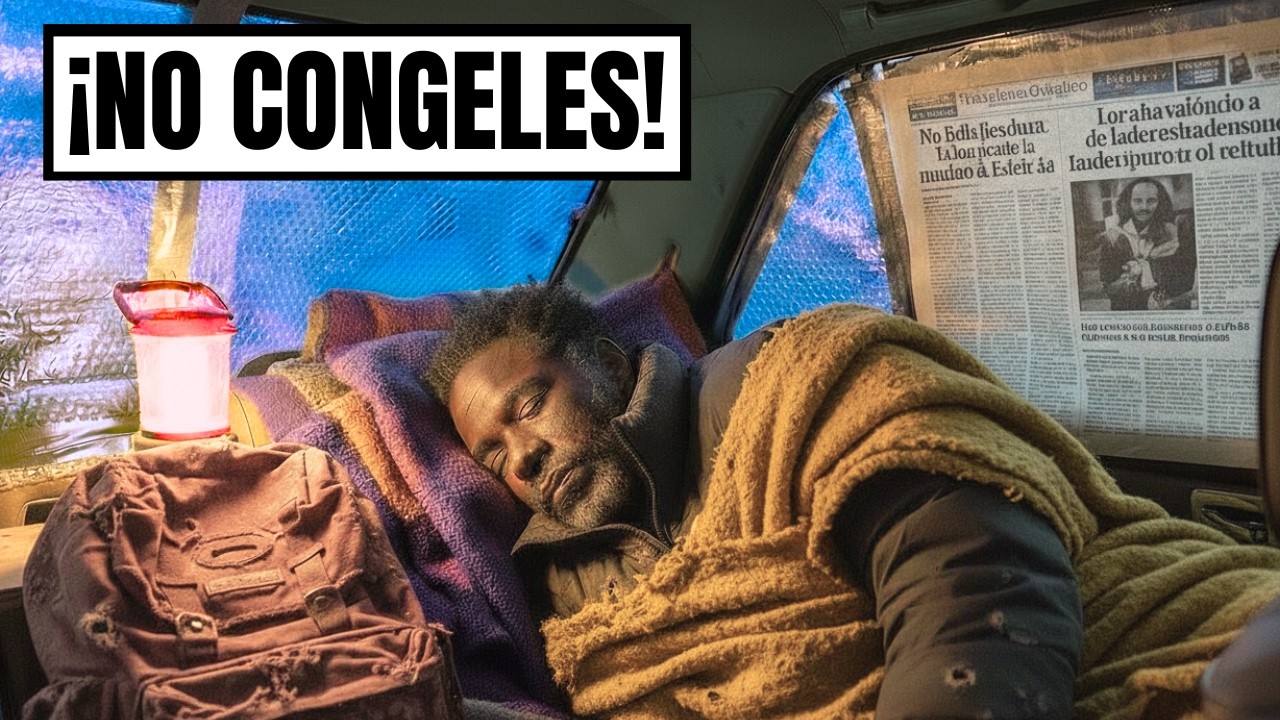 Cómo los sin techo sobreviven durmiendo en un coche sin calefacción