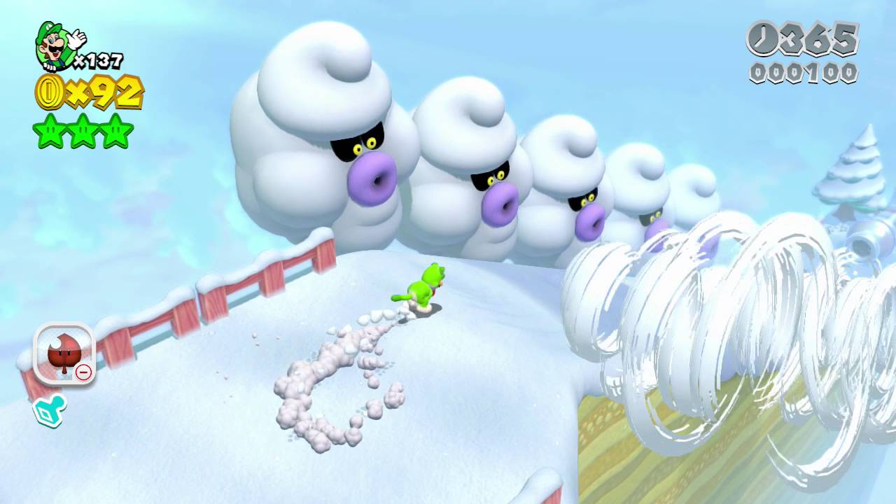 Super Mario 3D World: World 6-5 - Ty Foo Flurries (Luigi)